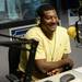 Former Michigan wide receiver Ron Bellamy smiles during the Mott Takeover at 1050 WTKA on Friday, May 17, 2013. Melanie Maxwell I AnnArbor.com